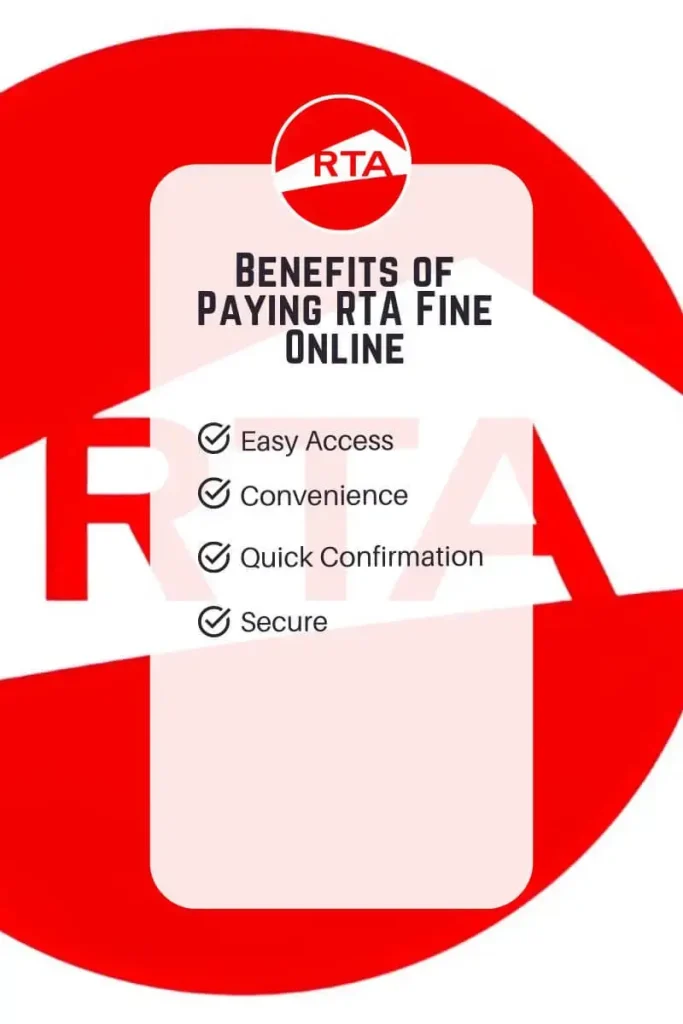 Benefits of Paying RTA Fine Online