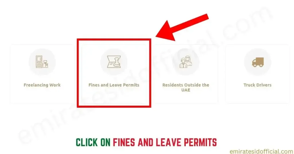 Click on fines and Leave Permits