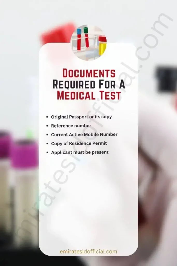 Documents Required For A Medical Test