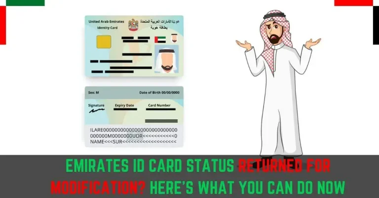 Understanding Emirates ID Returned For Modification Status and What You Can Do
