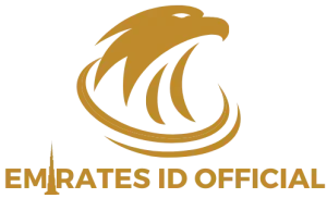 Emirates ID Official Logo footer gold
