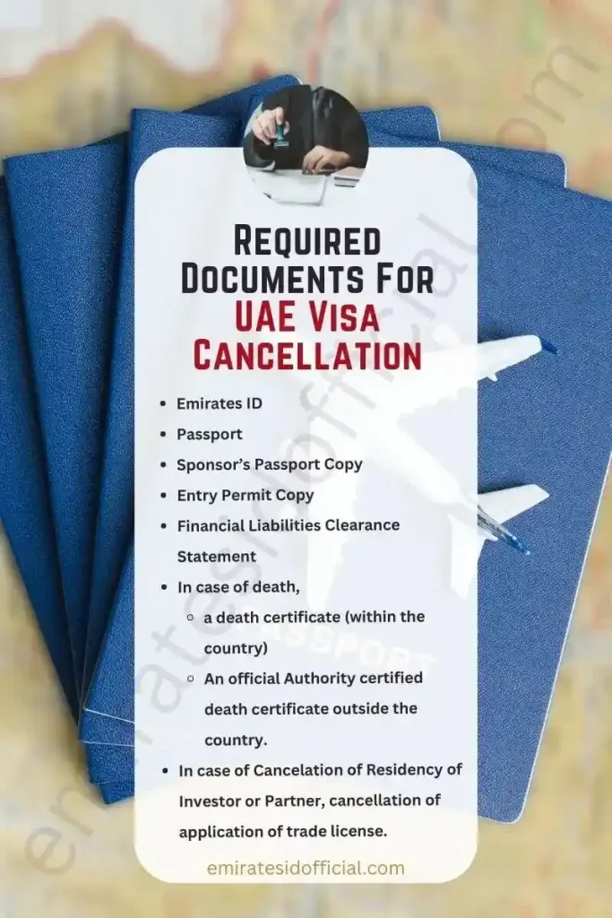 Required Documents For UAE Visa Cancellation