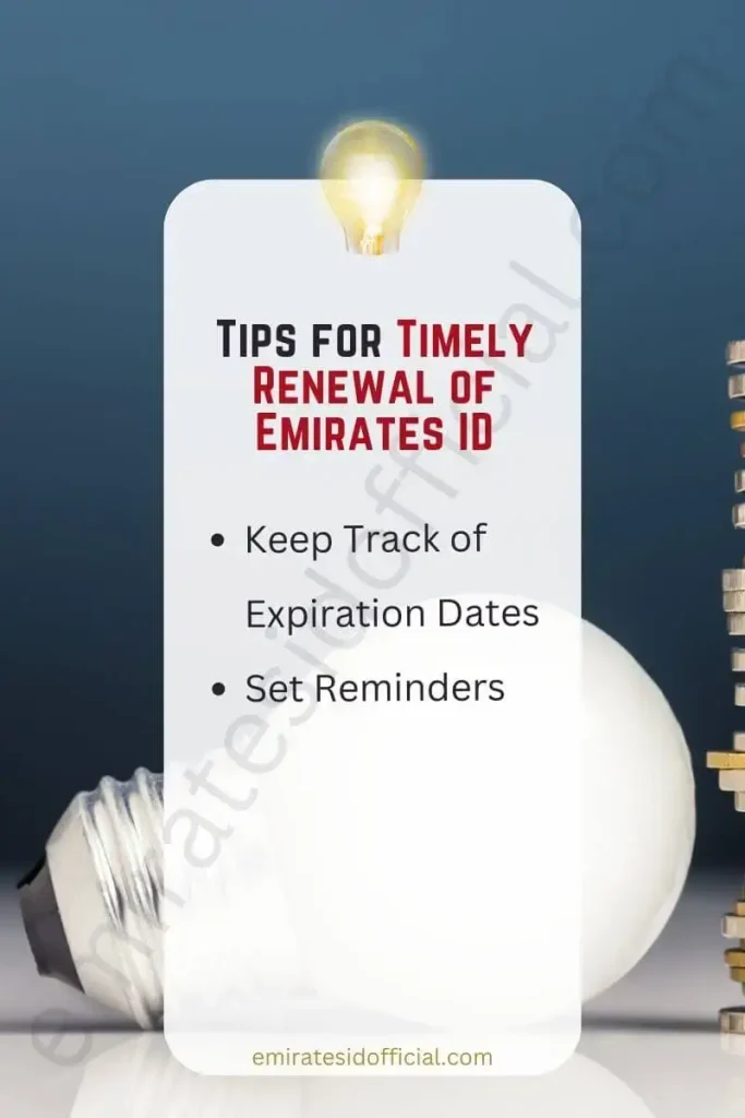 Tips for Timely Renewal of Emirates ID