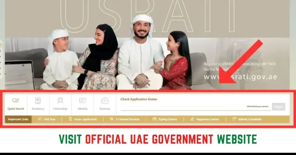 Visit official UAE Government Website