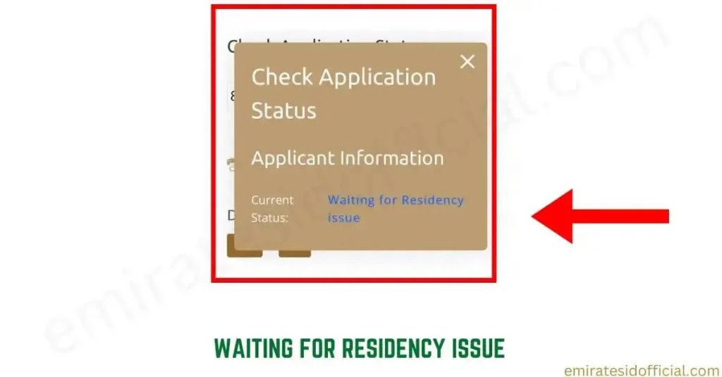 Waiting for Residency Issue