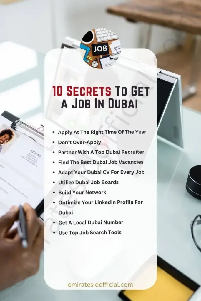 10 Secrets To Get a Job In Dubai