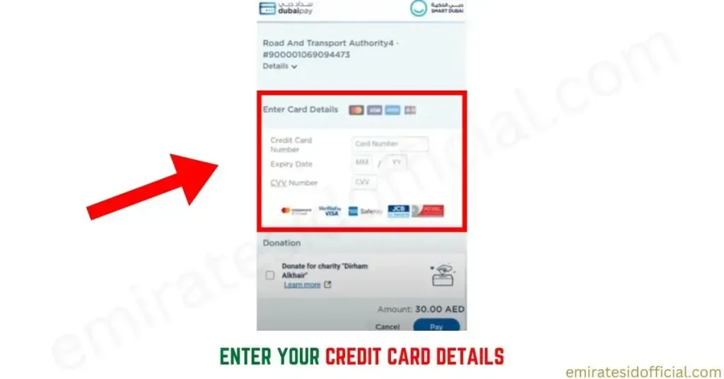 Enter Your Credit Card Details
